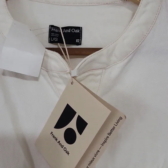 Nwt frank & oak ivory jumpsuit - Picture 2 of 5